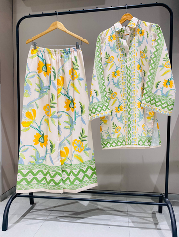 tyled & Synced Printed Co-ord Set D6121