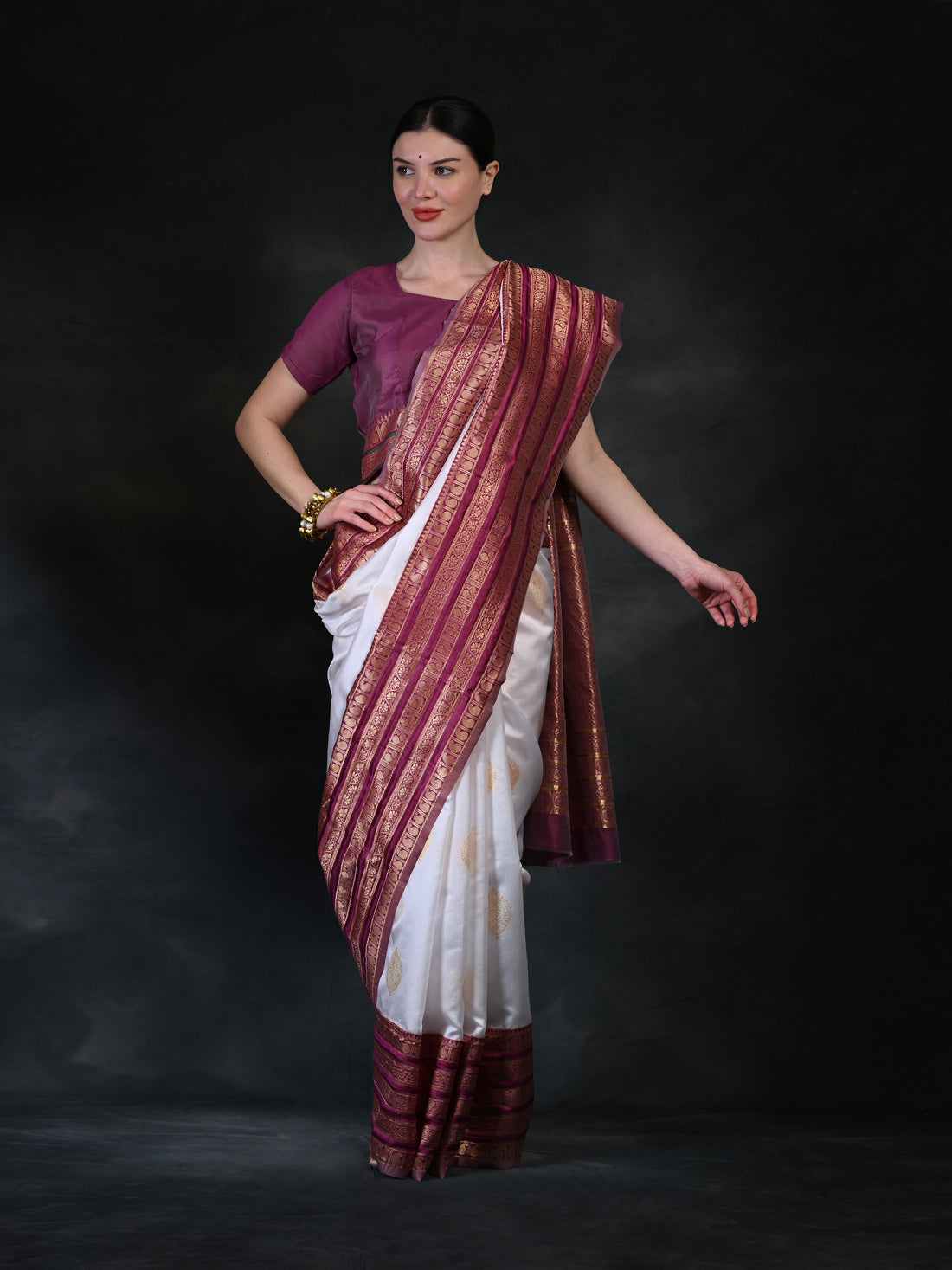 Luxurious Soft Banarasi silk saree AY5085