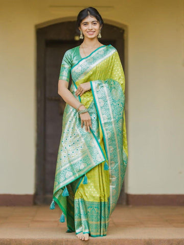 Traditional Banarasi Soft Silk Party wear Saree AY50128